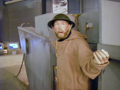 Man in a Landing Craft 
In the Land Warfare Hall 
