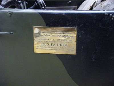 Monty's Staff Car 
In the land warfare hall 
