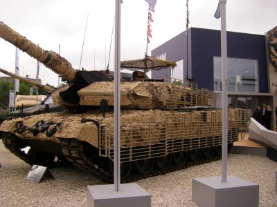 Leopard 2A6
The Leopard 2A6M is a version of the 2A6 with enhanced mine protection under the chassis, and a number of internal enhancements to improve crew survivability.

