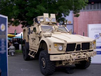 Oshkosh M-ATV
The Oshkosh M-ATV is an MRAP (Mine Resistant Ambush Protected) vehicle developed by the Oshkosh Corporation of Oshkosh, Wisconsin. It is designed to provide the same levels of protection as the larger and heavier previous MRAPs but with improved mobility and it is intended to replace M1114 HMMWVs

