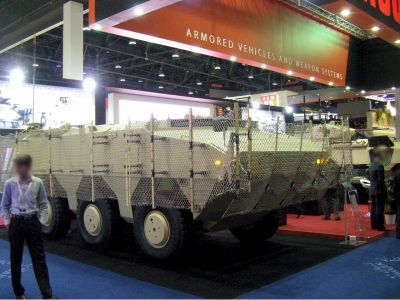 FNSS Pars with anti RPG netting 
Photos of AFVs at the IDEX 2013 exhibition 

