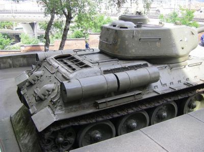 T34/85, view of rear and upper deck
Photos from the [url=http://www.vhu.cz/cs/stranka/armadni-muzeum/]Prague Military Museum[/url] �i�kov, showcasing history of the Czech and Czechoslovak Military
