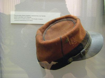 Cap of the Czech Nazdar Company (French army unit, Czech volunteers) 
Photos from the [url=http://www.vhu.cz/cs/stranka/armadni-muzeum/]Prague Military Museum[/url] �i�kov, showcasing history of the Czech and Czechoslovak Military
