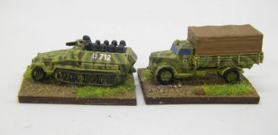 Opel Blitz and Hanomag
