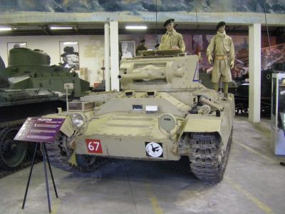 Valentine
The Tank, Infantry, Mk III, Valentine was an infantry tank produced in the United Kingdom during the Second World War. More than 8,000 of the type were produced in eleven marks, plus various specialised variants, accounting for approximately a quarter of wartime British tank production.
