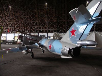 Tillamook Aviation Museum - MiG 17 / Lim 7
Taken at Tillamook Aviation Museum, near the home of Tilamook Cheese. An ex Blimp hangar made of wood ! 

