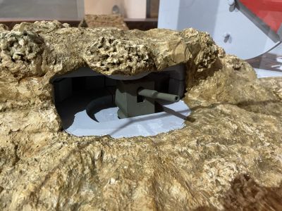 Bunker cut-away model
