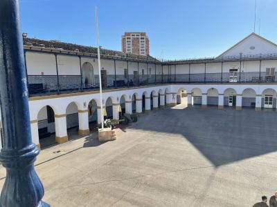 The courtyard of the museum
