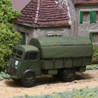 French Renault truck AHN
From [url=http://www.pithead-miniatures.tk/]Pithead Miniatures[/url]
The Renault AHN 3.5 ton truck served in the army of France in 1940 but was also produced in great numbers for the Wehrmacht serving in Russia and North west Europe right up to the end of the war. 
Keywords:  French german