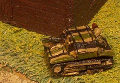 Polish Tk3 Tankette
From [url=http://www.pithead-miniatures.tk/] Pithead Miniatures[/url], 300 TK-3 were produced from 1931 at Ursus near Warsaw. The TK-3 was powered by a Ford Type A engine and was the first all-Polish tracked armored vehicle. The crew of two was housed in lightly armored (3-8mm) superstructure. TK-3 was armed with a single 7.92mm wz.25 machine gun, which was operated by the commander. TK tanks were used to equip reconnaissance units attached to infantry Divisions
Keywords:  Polish