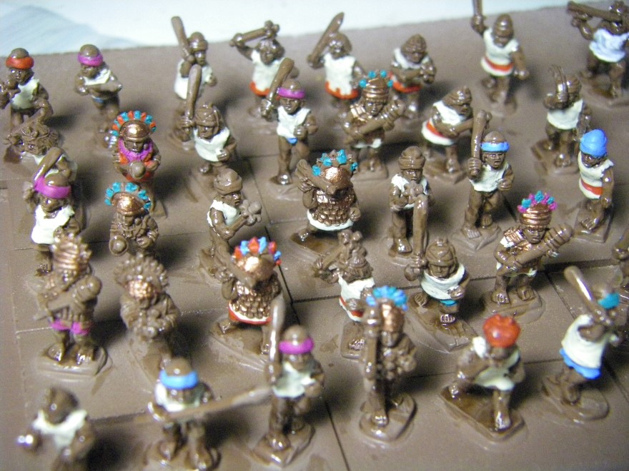 Painting The Chimu Imperial Army 1350-1480AD, 15mm, Lurkio figures for DBA