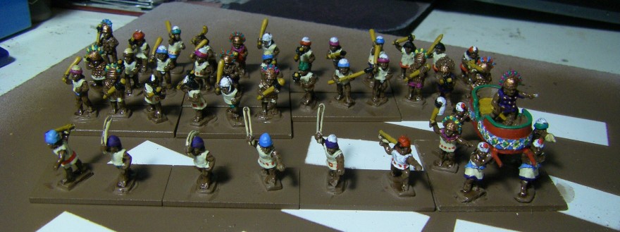 Painting The Chimu Imperial Army 1350-1480AD, 15mm, Lurkio figures for DBA