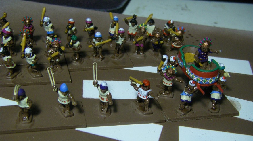 Painting The Chimu Imperial Army 1350-1480AD, 15mm, Lurkio figures for DBA