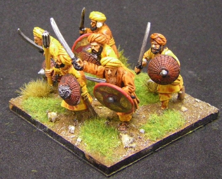 Painted 28mm kitbashed Arab Infantry Miniatures from Gripping Beast ...